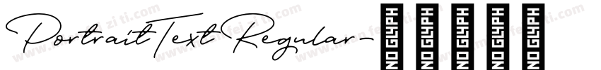 PortraitText Regular字体转换